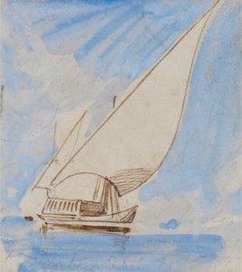 ナイル川のボート 作： Edward Lear